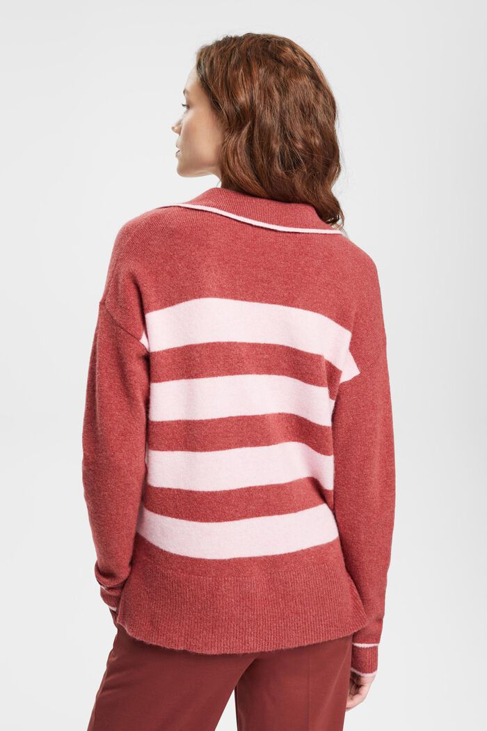 Gerippter Wollmix-Pullover