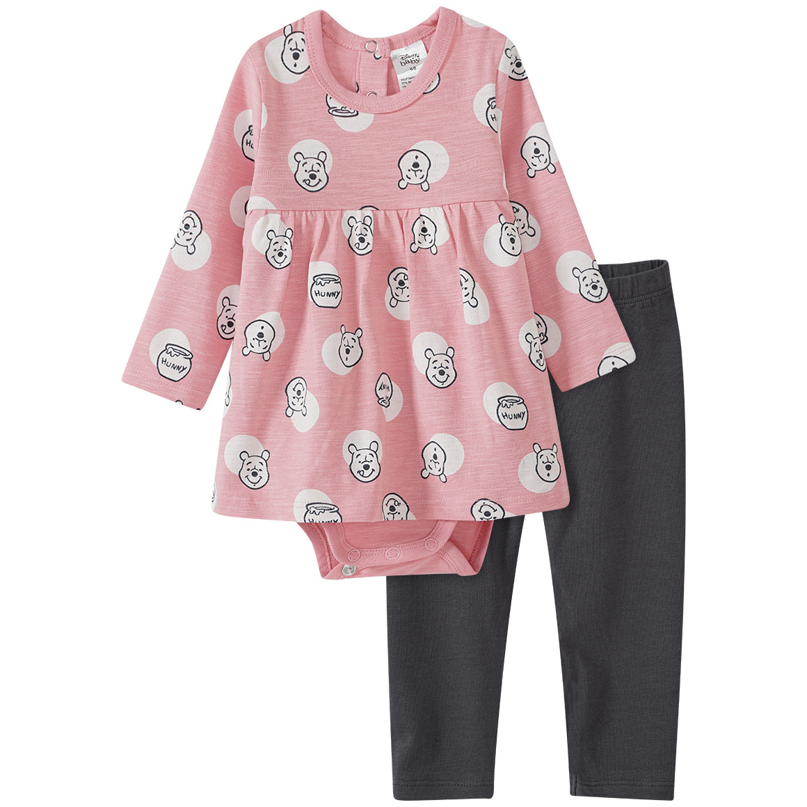 Winnie Puuh Bodykleid und Leggings im Set