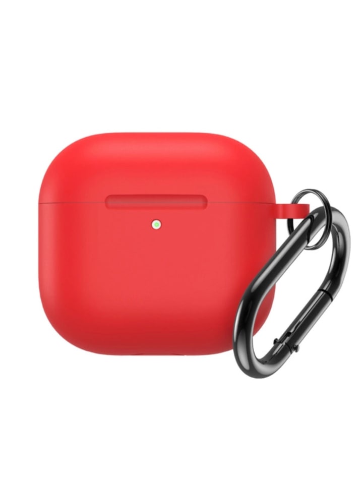 COFI 1453 Silikonhülle kompatibelAirpods 4Karabinerhaken Blau in Rot günstig kaufen onesize