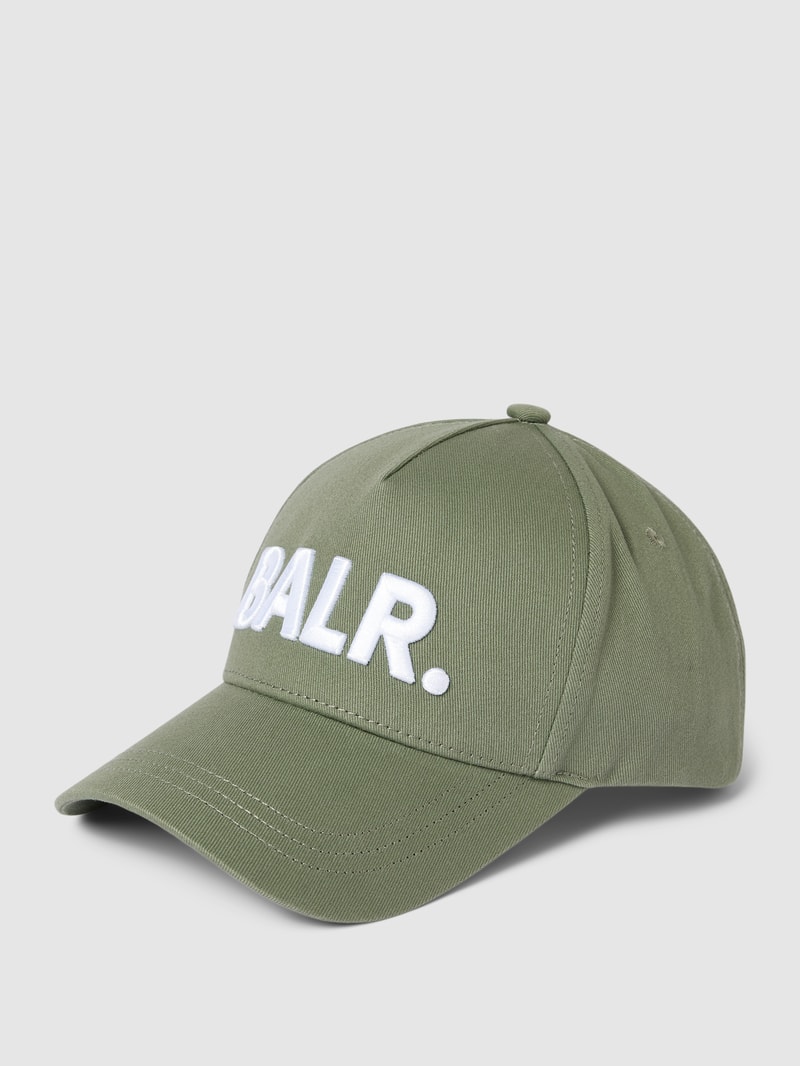 Basecap mit Label-Stitching Modell 'Embro' in grün