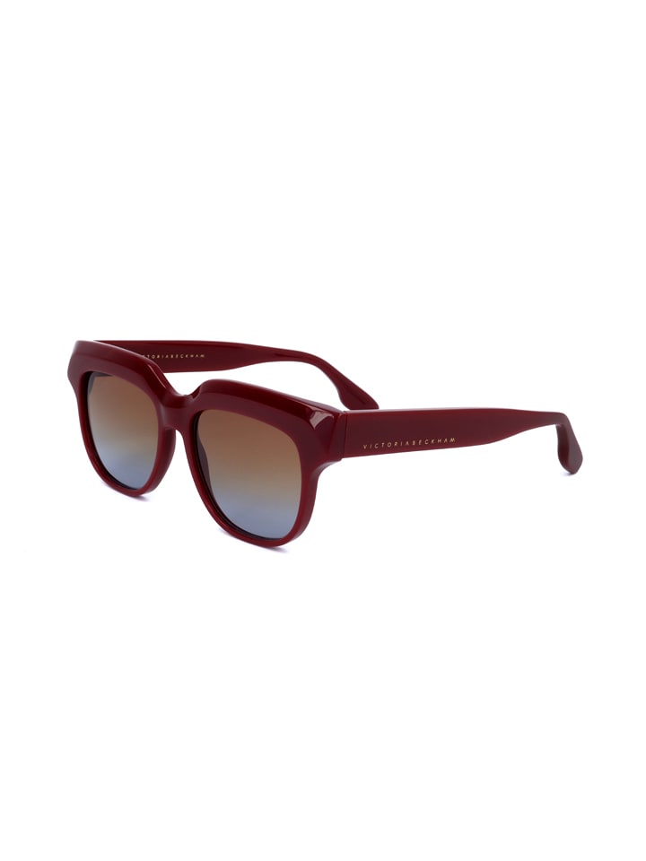 Victoria Beckham Damen-Sonnenbrille in Bordeaux/ Braun-Blau günstig kaufen 54