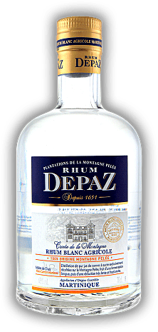 Depaz Rhum Blanc Agricole Plantations de La Montagne Pelée 45% Depaz Rhum Blanc Agricole Plantations de La Montagne Pelée 45%  0,7	 Liter - Vol 45%