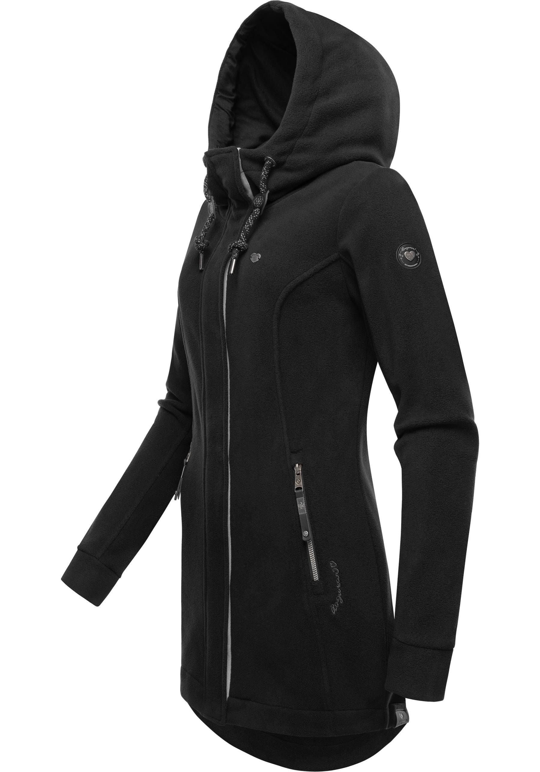 Ragwear Parka Letti Fleece Sportliche Damen Fleecejacke mit Kapuze