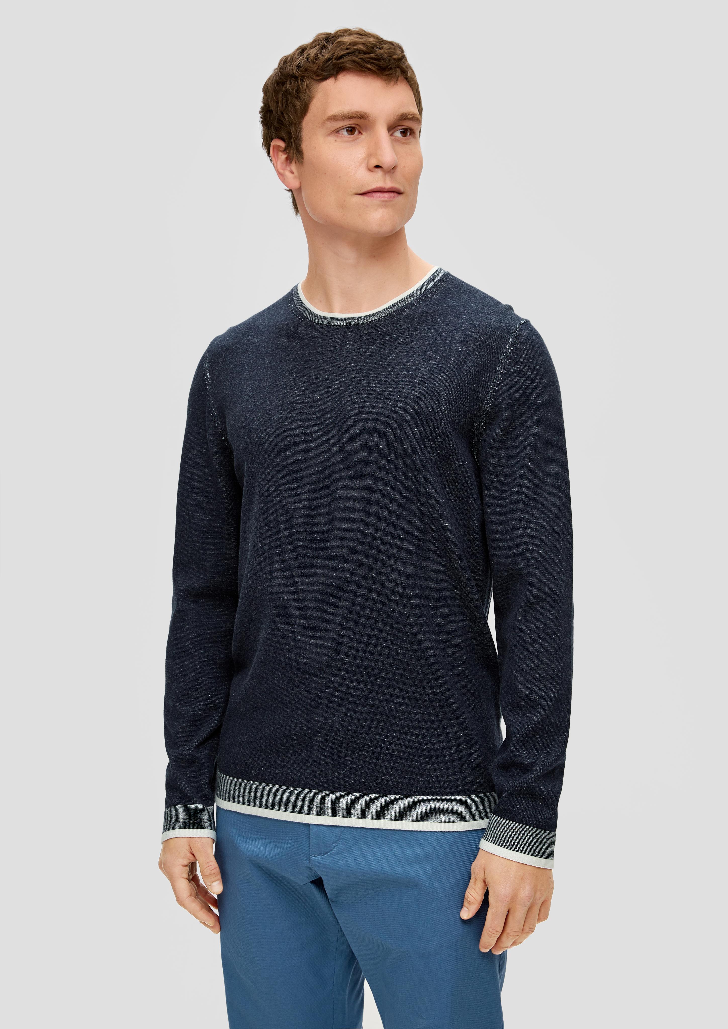 Strickpullover in melierter Optik  2144089-59X0