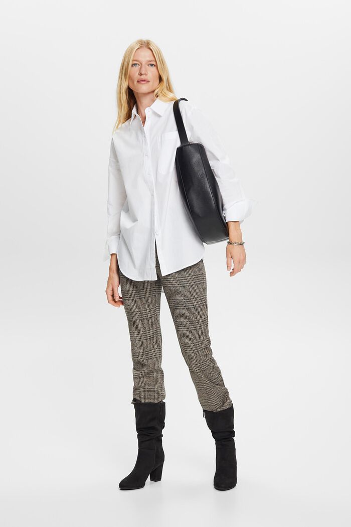 Hemdbluse in lockerer Passform, 100 % Baumwolle
