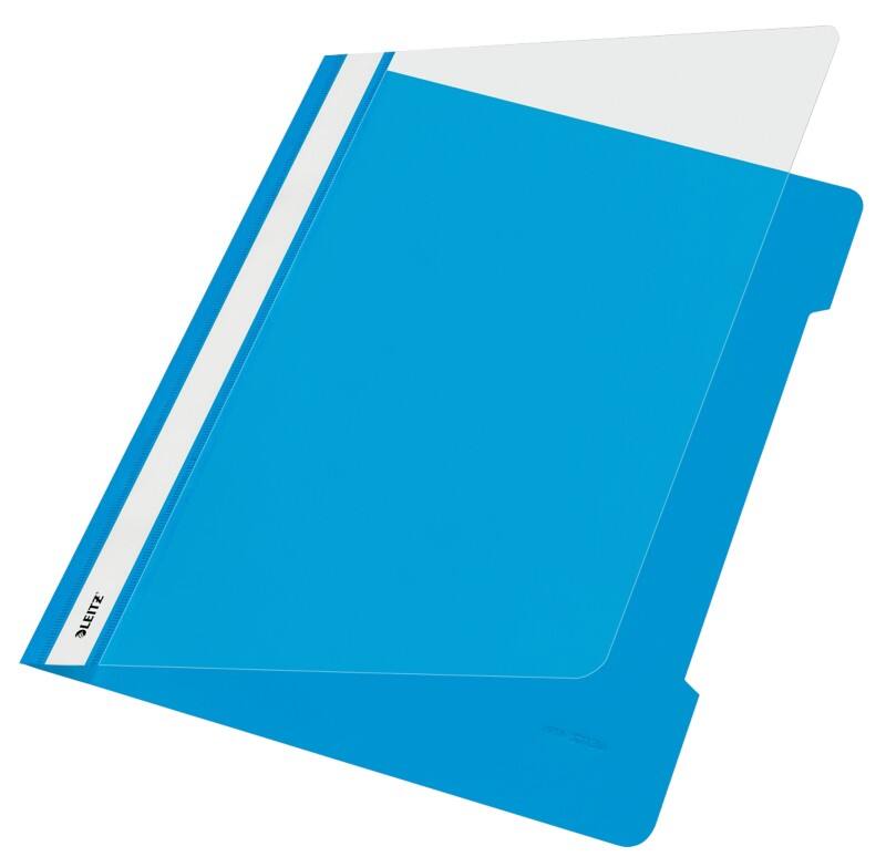 Leitz Standard Plastik-Schnellhefter 4191 DIN A4 PVC 60 Blatt Hellblau
