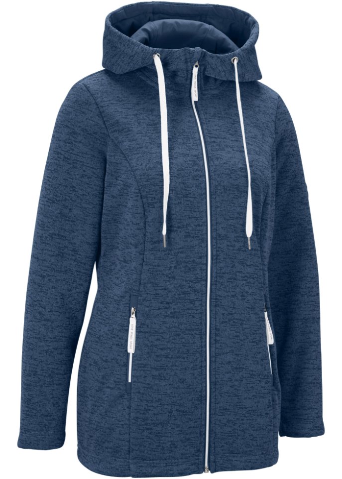 Strickfleecejacke mit Teddyfleece-Futter