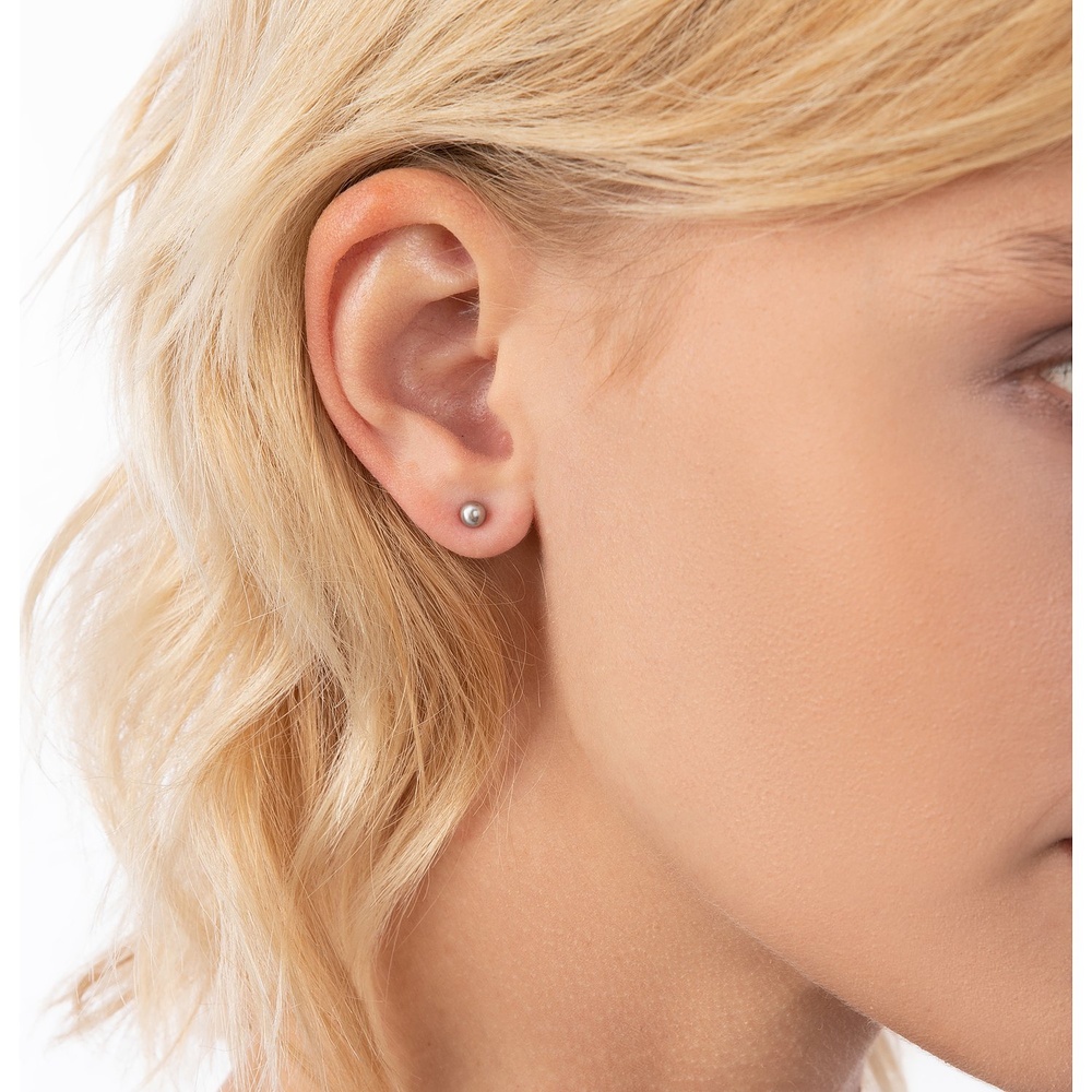 FAVS Boucles d'oreilles à fermoir à poussette Acier inoxydable Boucles d'oreilles