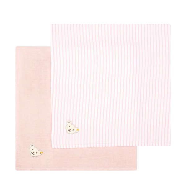Mullwindel 2er Pack GOTS, rosa