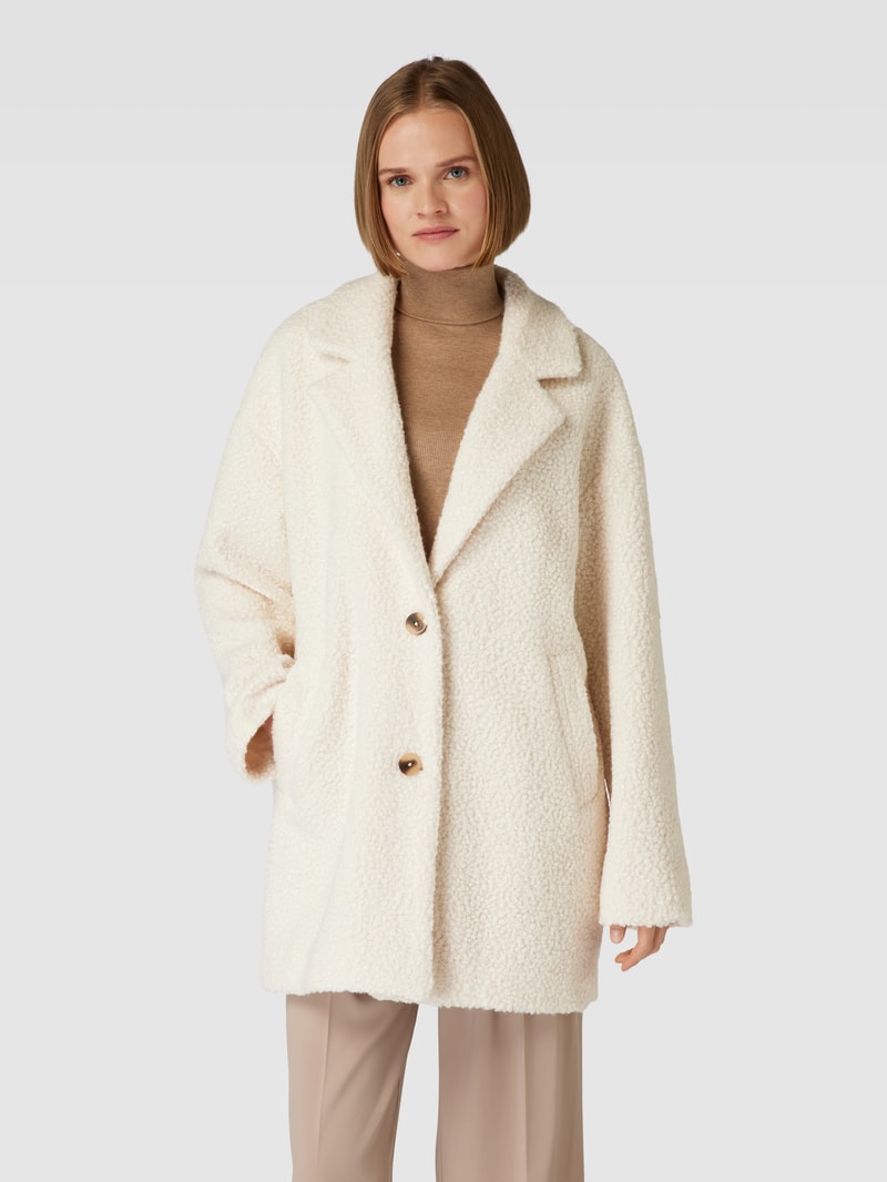 Mantel aus Teddyfell Modell 'VIOTIL' in sand