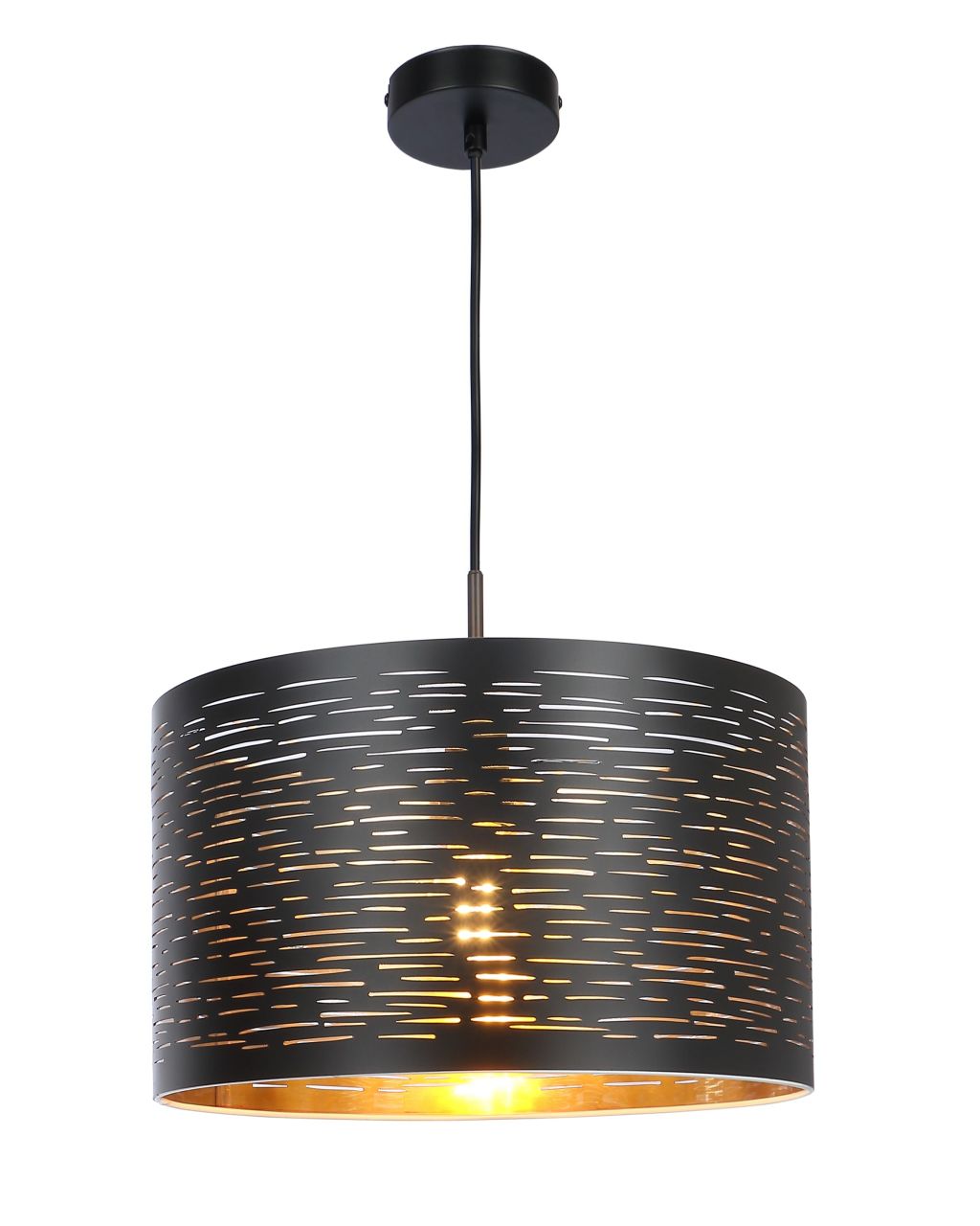 Globo Lighting - TUNNO - Hängeleuchte Metall schwarz, 1x E27