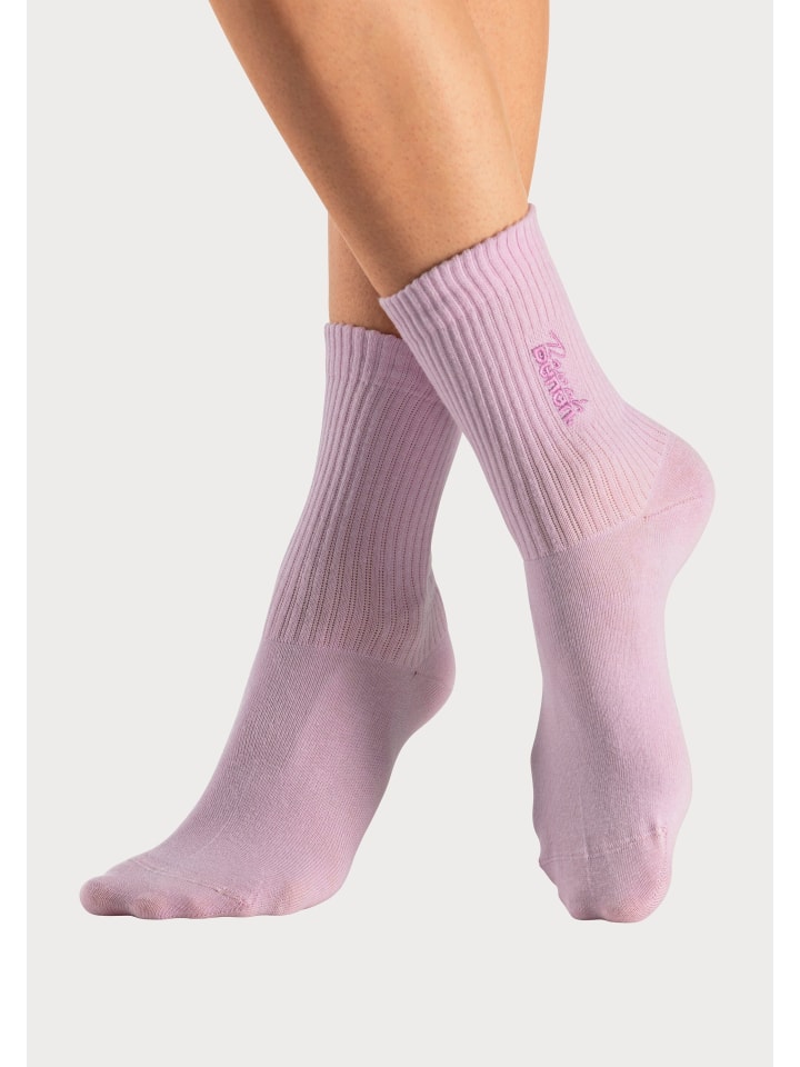 Bench Basicsocken in 1x marine, 1x hellblau-meliert, 1x rosa günstig kaufen