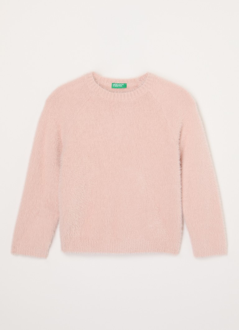 Suéter Benetton de gola redonda em tricô grosso