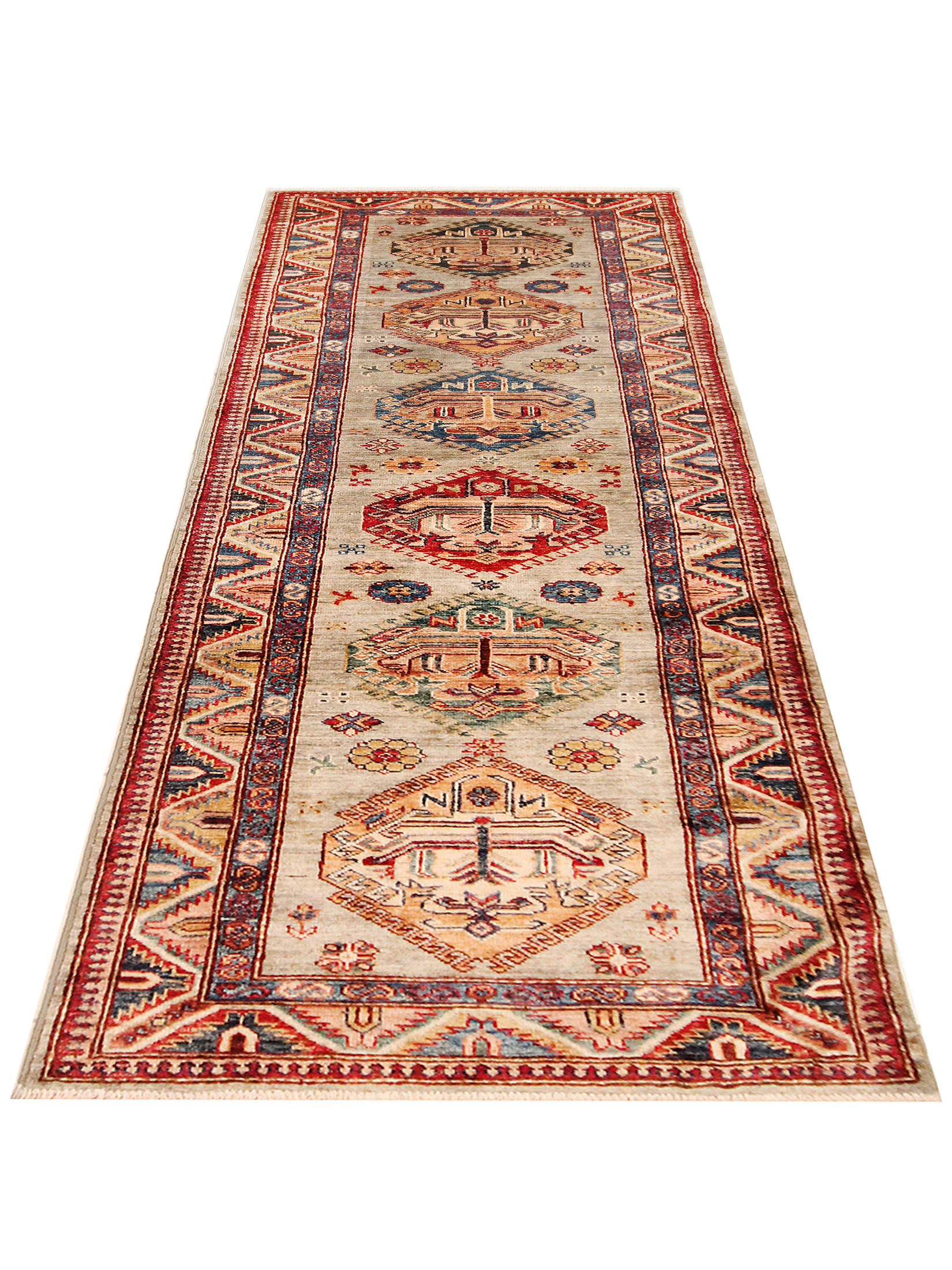 Kazak Ghazni ca. 84 x 242 cm, Unikat / Einzelstück