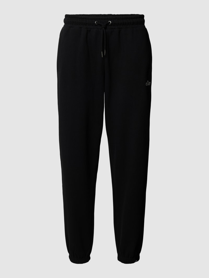 Sweatpants mit elastischem Bund in schwarz