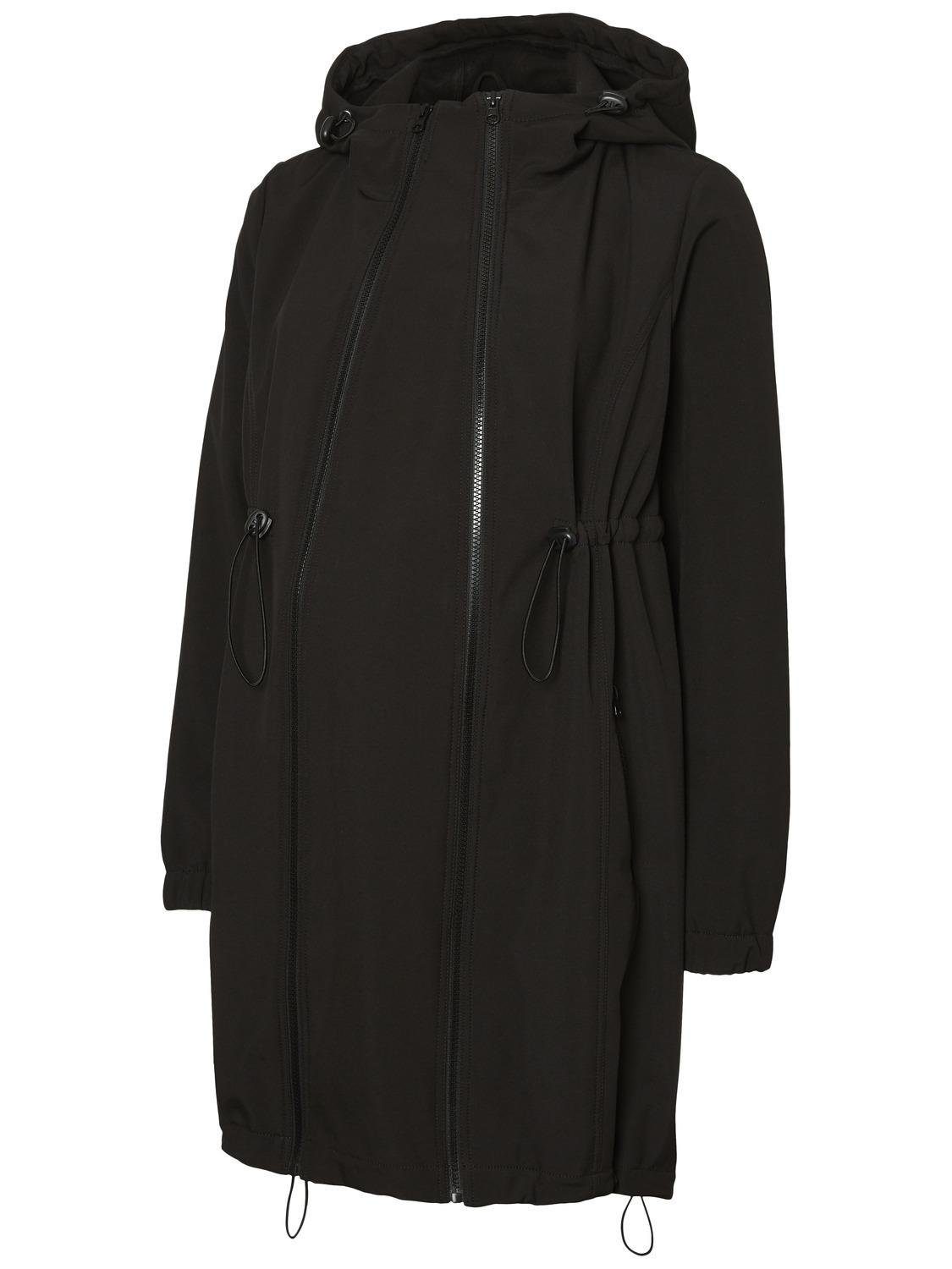 Mamalicious Umstandsjacke MLNELLA SOLID 3IN1 SOFTSHELL JACKET A. mit praktischem Einsatz