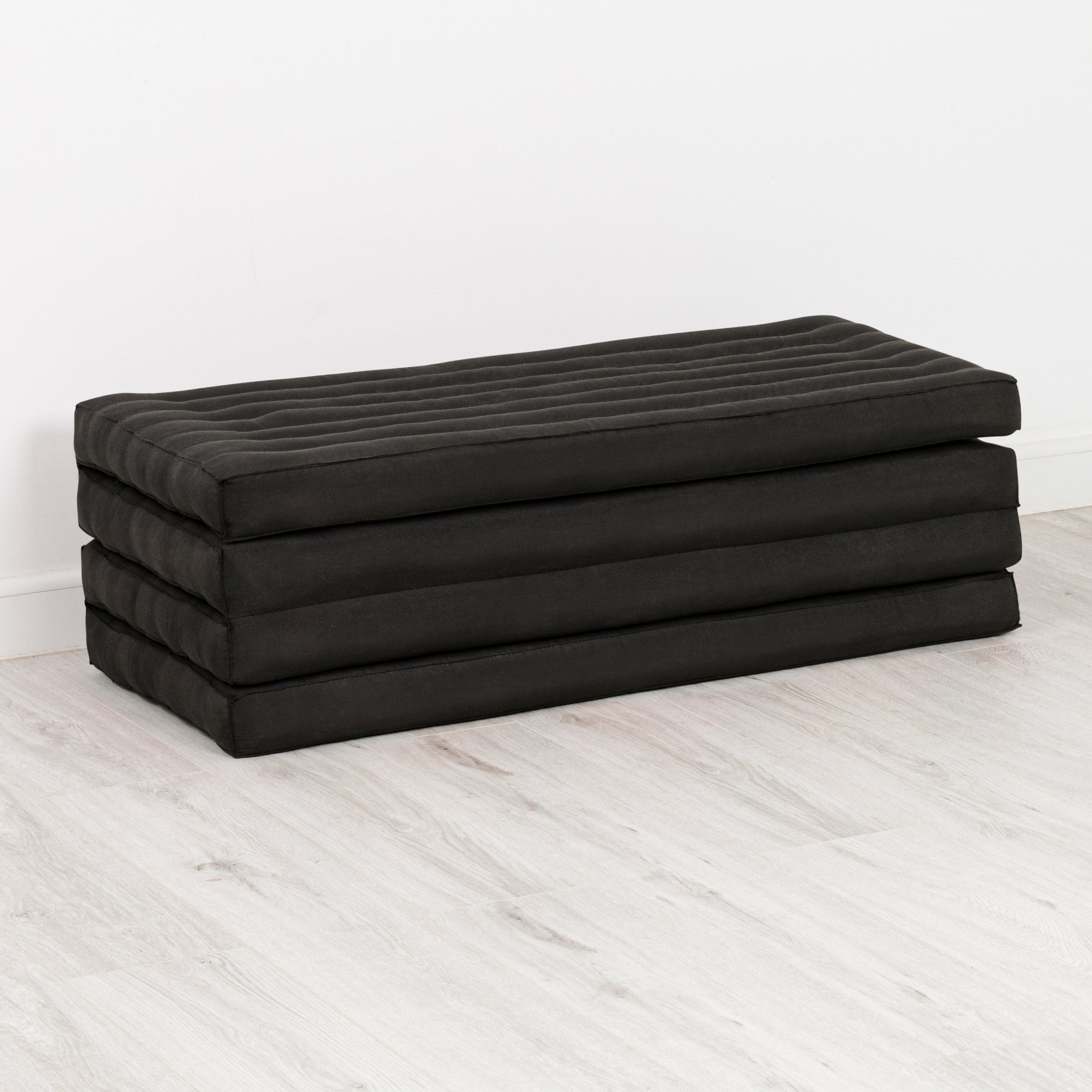 Klappmatratze Klappmatratze 110 cm (Basic) vegan und handgefertigt, 200x110x8cm, livasia, 8 cm hoch, Kapok