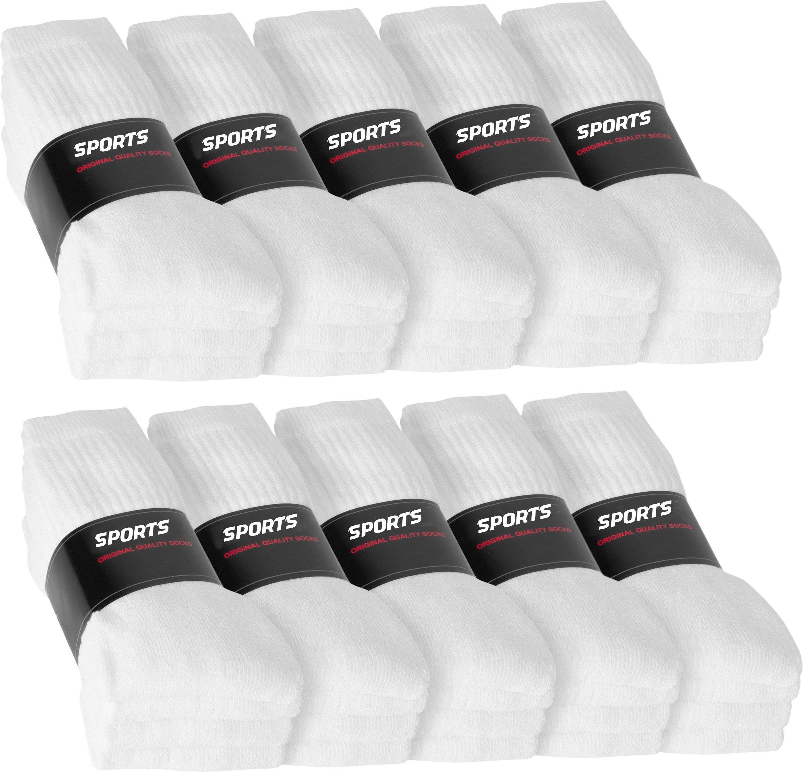 normani Sportsocken 20 Paar Tennis-Socken (20er-Set, 20 Paar) mit Vollfrotteeverstärkung