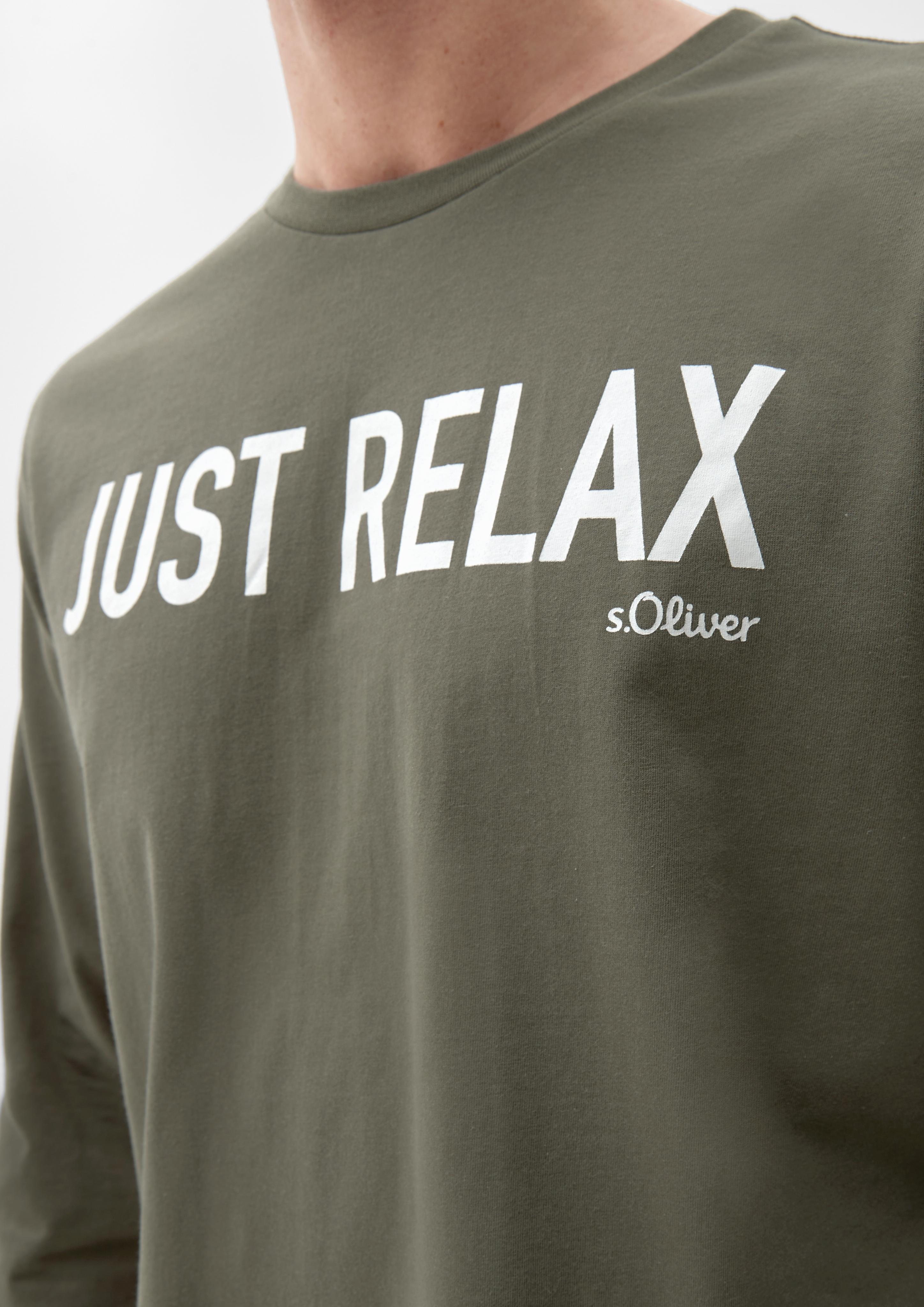 Pyjama-Shirt mit Schriftprint  6008389-7800