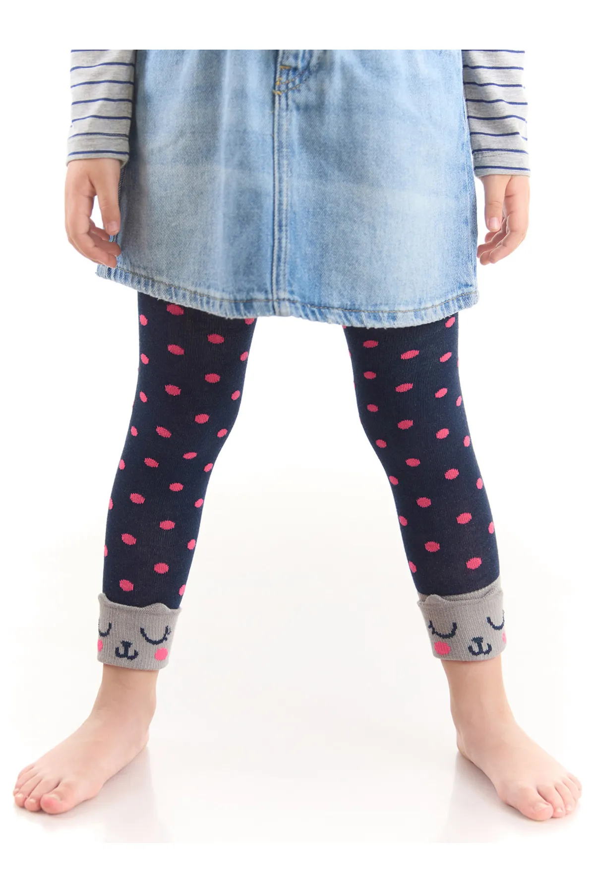 Denokids  Socken-Strumpfhose mit Katzenmuster für Mädchen