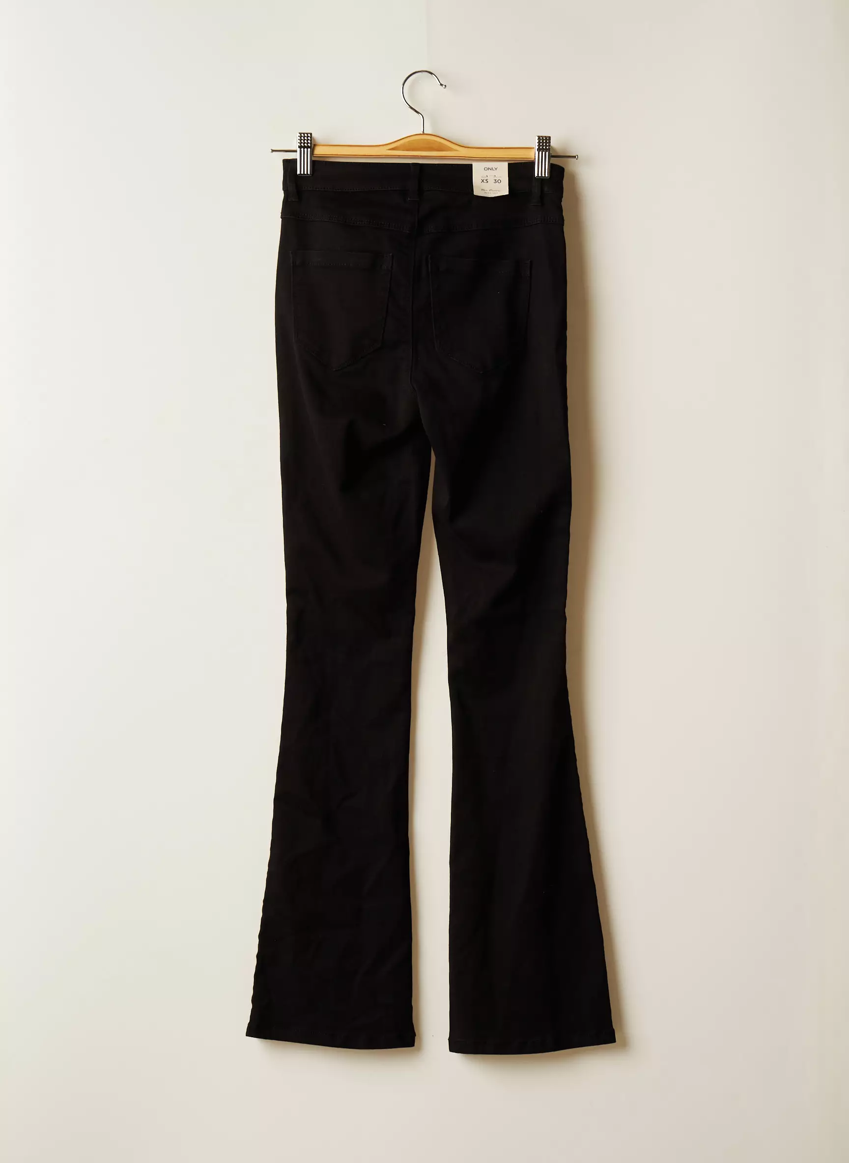 Only Pantalons Flare Femme couleur noir