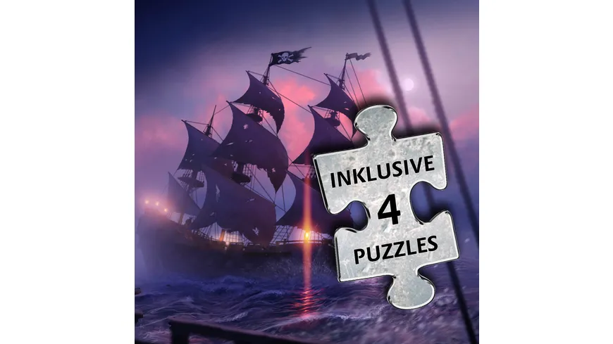 KOSMOS - EXIT®-Das Spiel+Puzzle Das Gold der Piraten, Level Fortgeschrittene