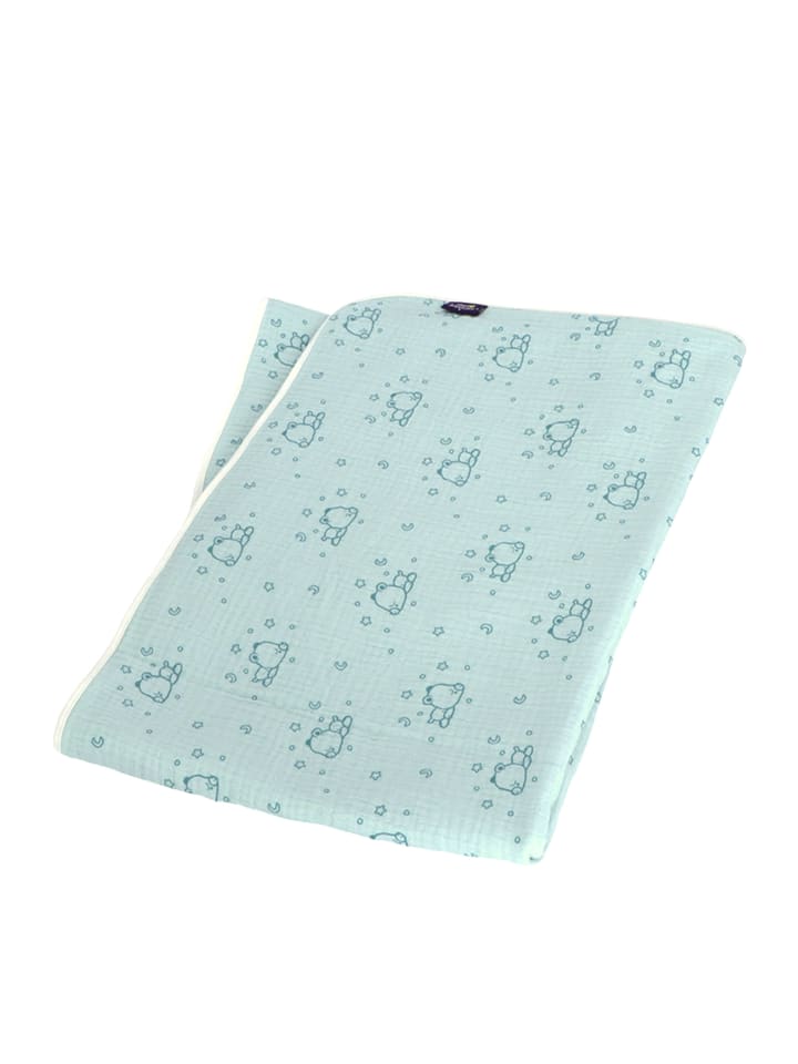 Sterntaler Babydecke Musselin Schlummerbär in helltürkis günstig kaufen onesize