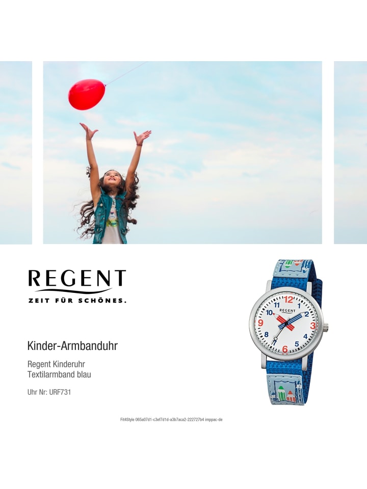 Regent Analog-Armbanduhr Regent Kinderuhren blau klein (ca. 29mm) günstig kaufen onesize