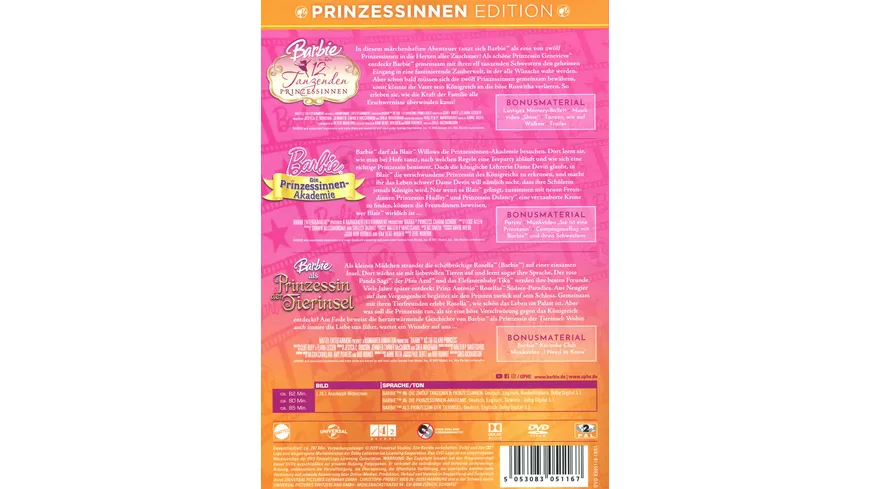 Barbie™ Prinzessinnen Edition  [3 DVDs]
