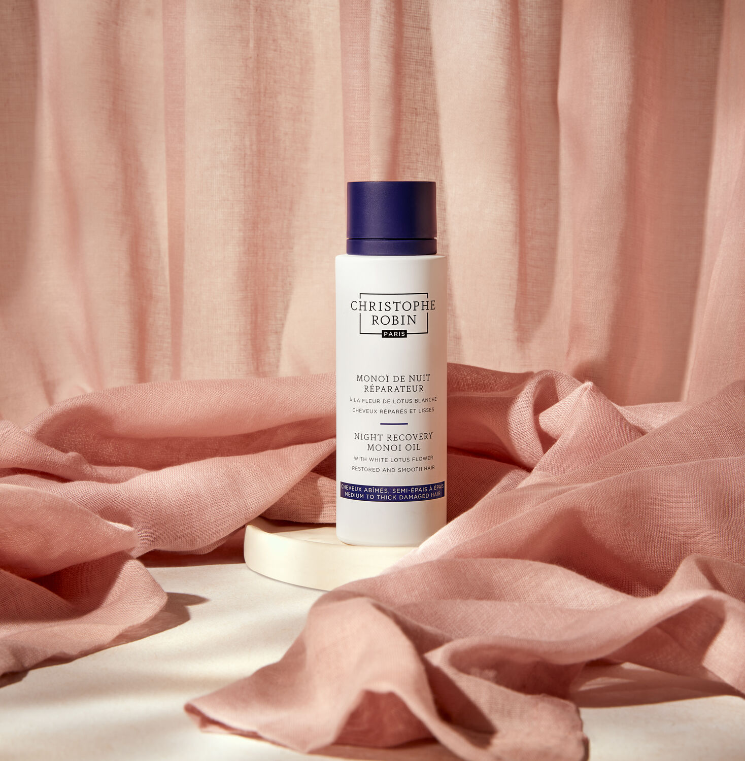 Christophe Robin À la Fleur de Lotus Blanche Monoï de Nuit Réparateur 92g