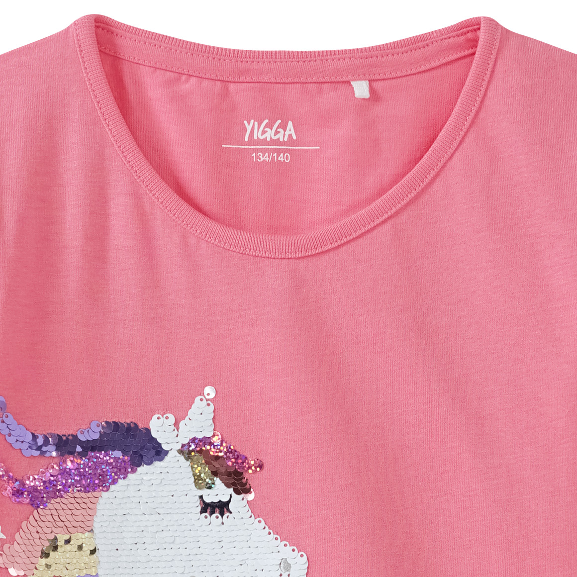 Mädchen Langarmshirt mit Wendepailletten