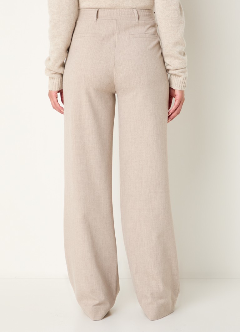 Pantaloni Bellamy Butterfly cu talie înaltă, croială dreaptă și buzunare laterale.