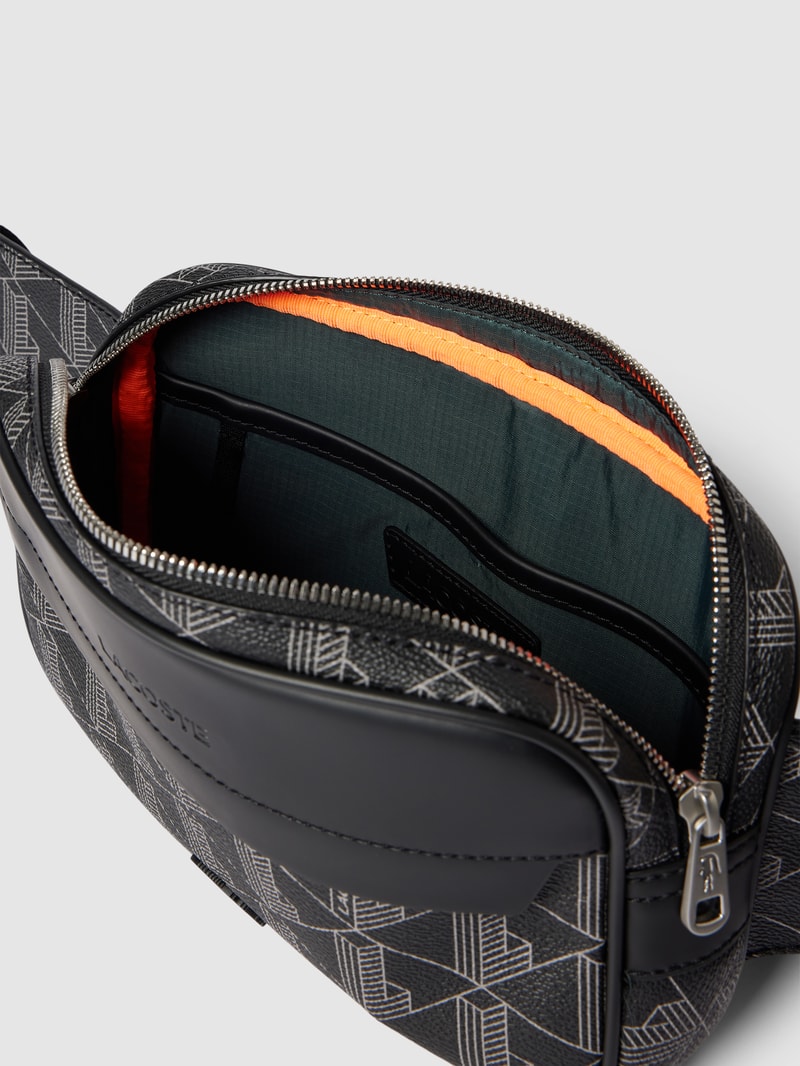 Bauchtasche mit Allover-Logo-Details in schwarz