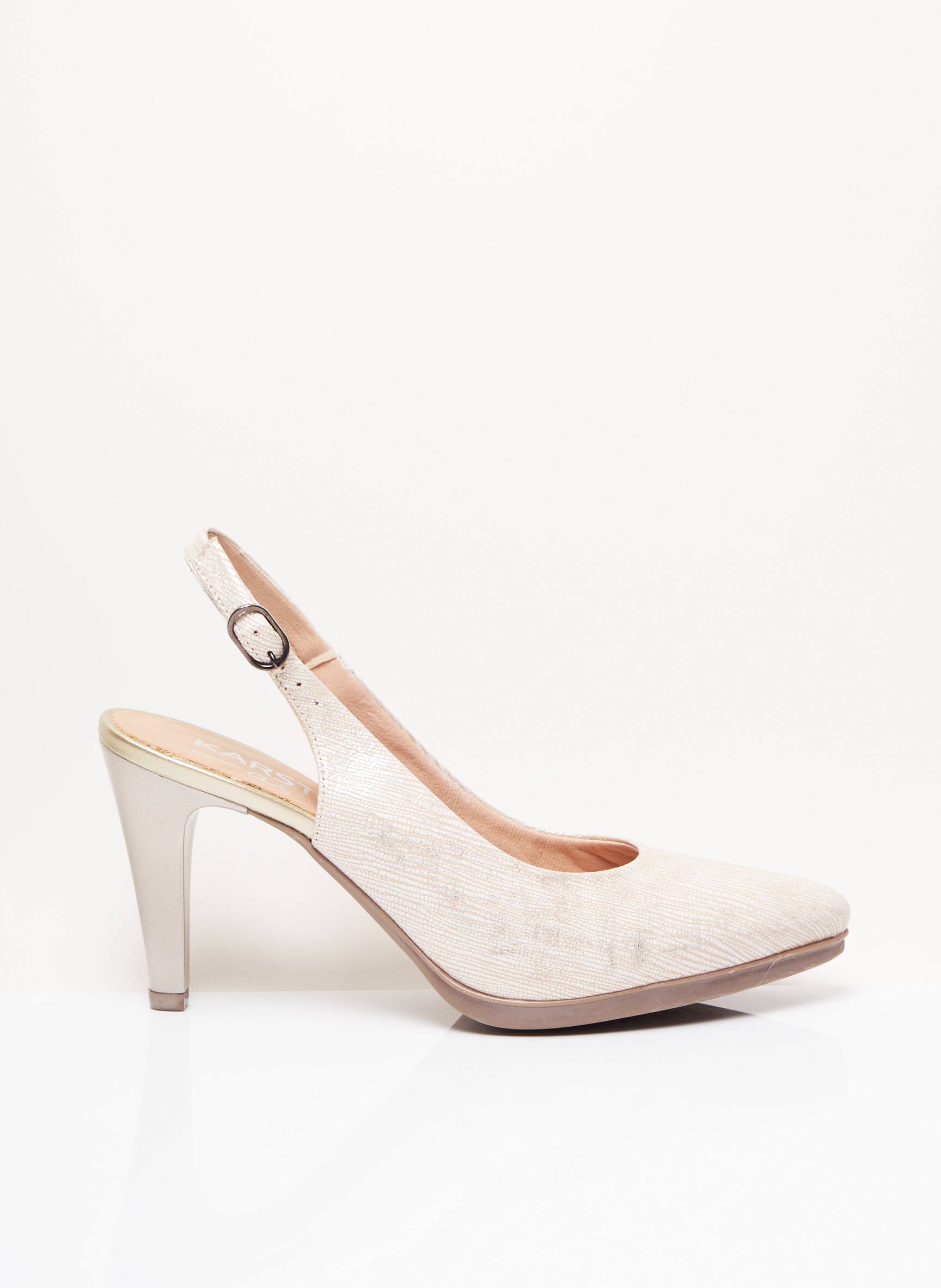 Karston Sandales Nu Pieds Femme couleur beige