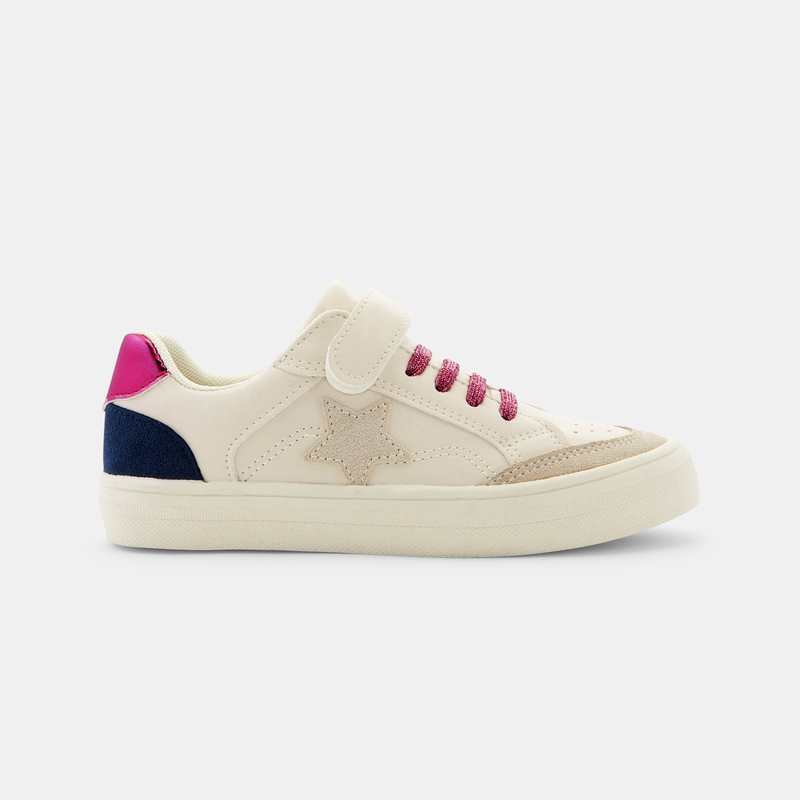 Baskets street blanches fille