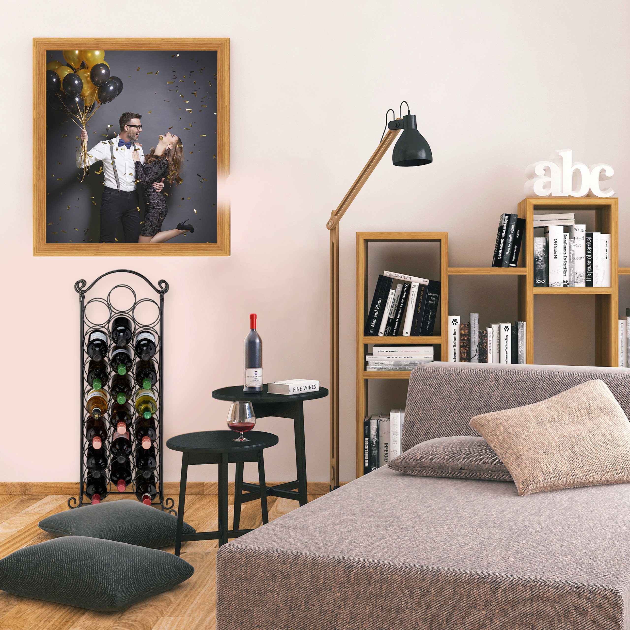 relaxdays Weinregal Weinregal für 21 Flaschen