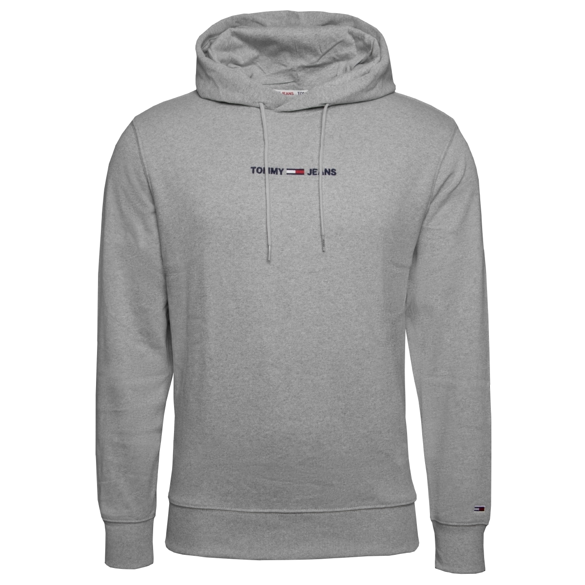 Tommy Hilfiger Tommy Jeans Straight Logo Kapuzenpullover grau