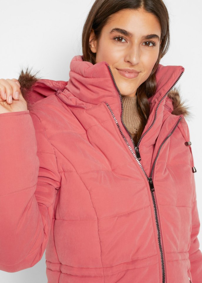 Steppjacke mit Kapuze, gefüttert