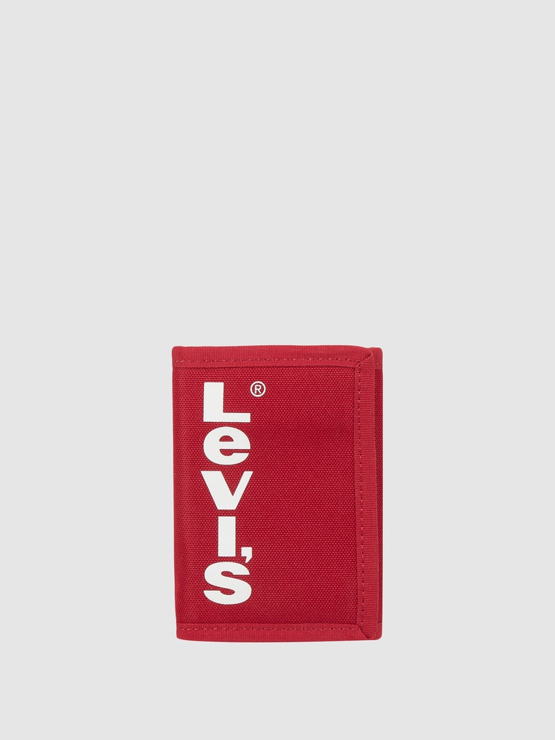 Portemonnaie mit Logo in rot