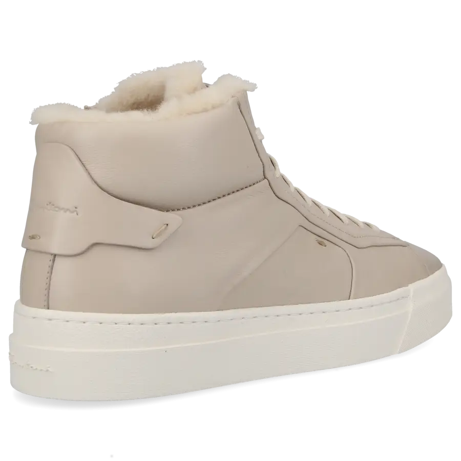 Santoni - Sneaker high 60943 Kalbsleder - grau