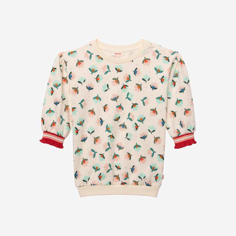 Robe-sweat bébé fille herbier blanche Catimini