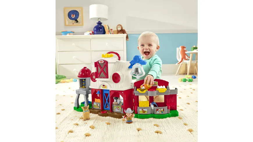Fisher-Price Little People Bauernhof inkl. Figuren, Kleinkind Spielzeug