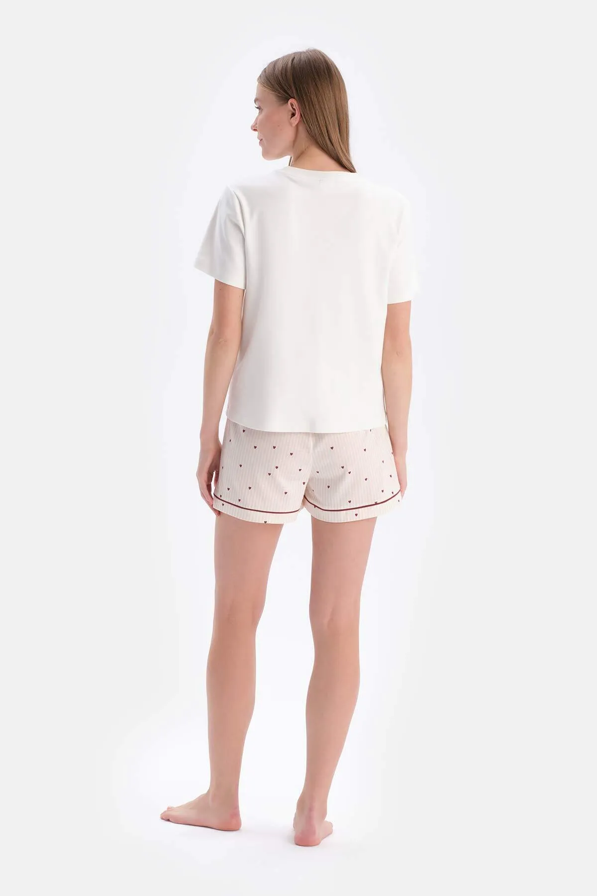 Dagi  Pyjama set - Ecru - Unifarben