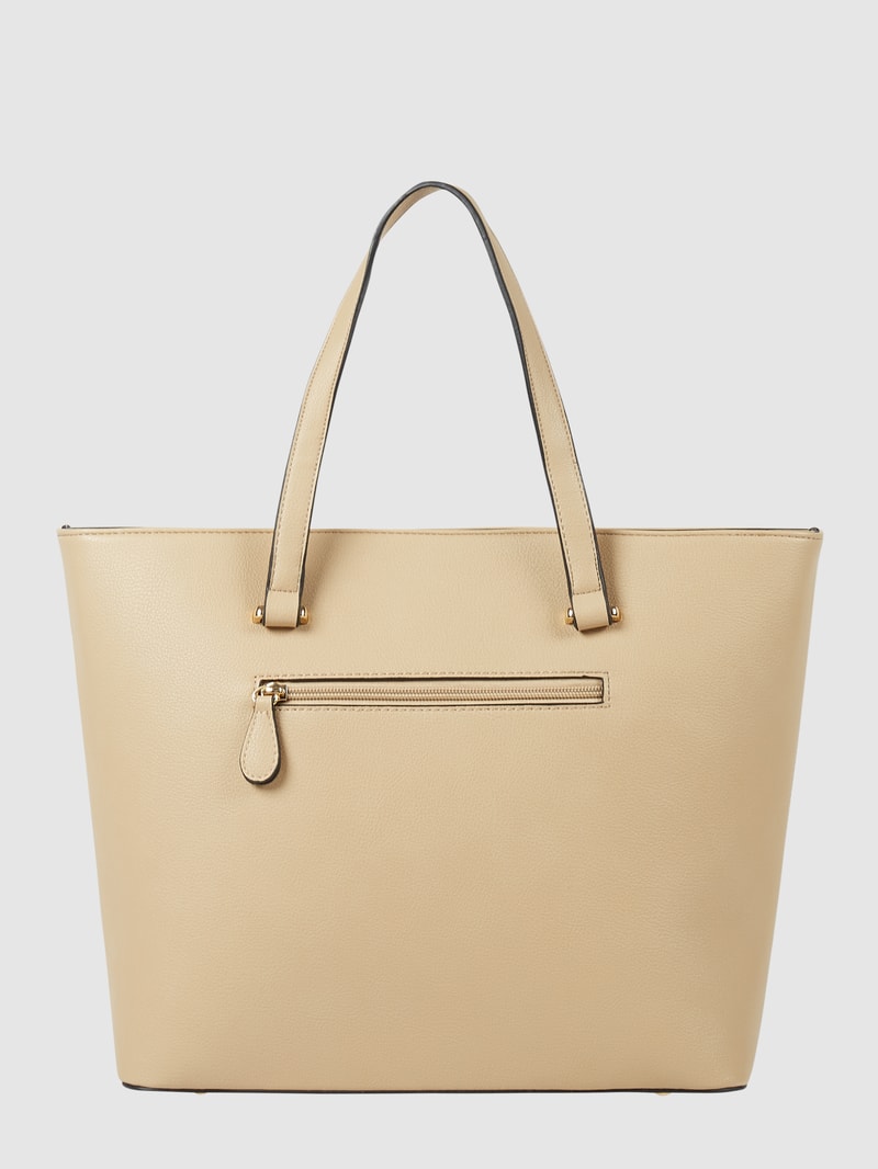 Shopper in Leder-Optik Modell 'Filippa' in stein