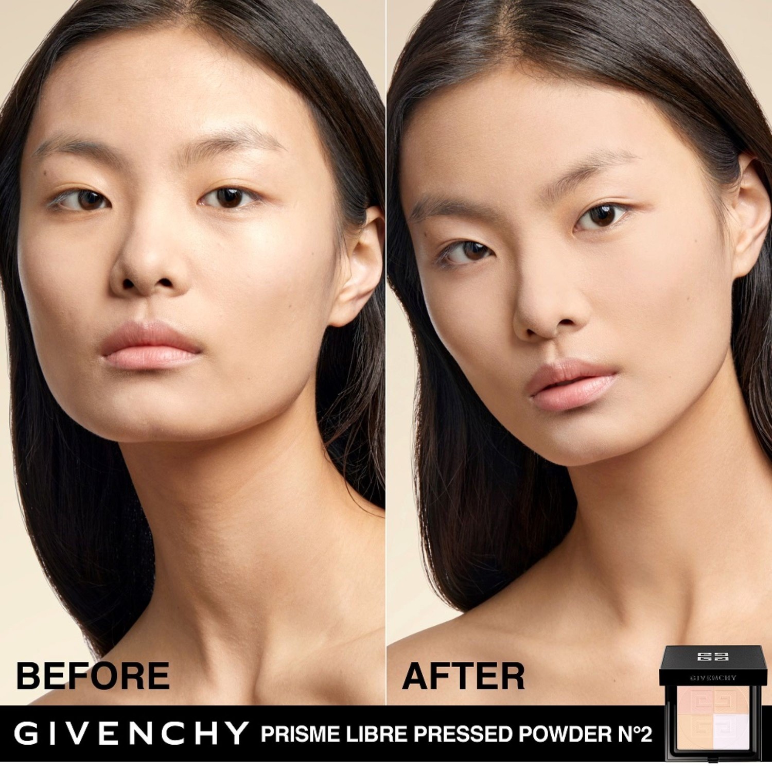 „Givenchy“ kompaktiška fiksuojanti pudra, suteikianti matinį efektą