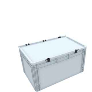 Feldherr Eurobehälter / Euro Box mit Scharnierdeckel ED 64/32 HG