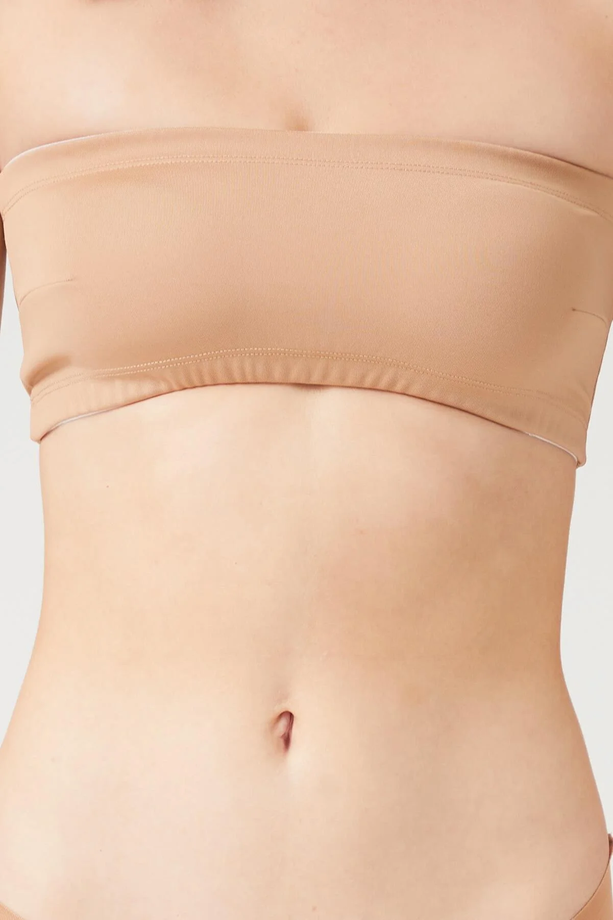 Cottonhill  Trägerloses Crop-Top Bustier Bronze