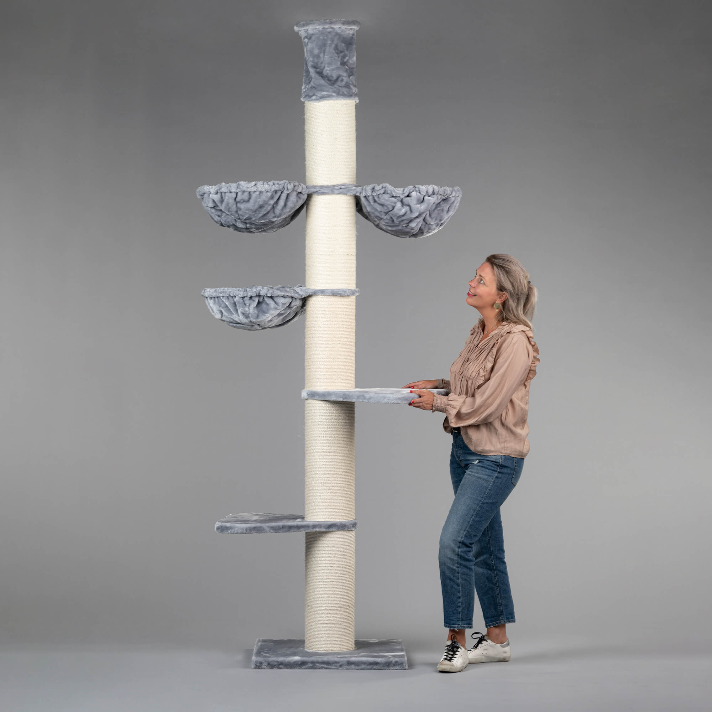 RHR Quality Kratzbäume RHR Quality Kratzbaum Maine Coon Tower creme/ beige/ grau