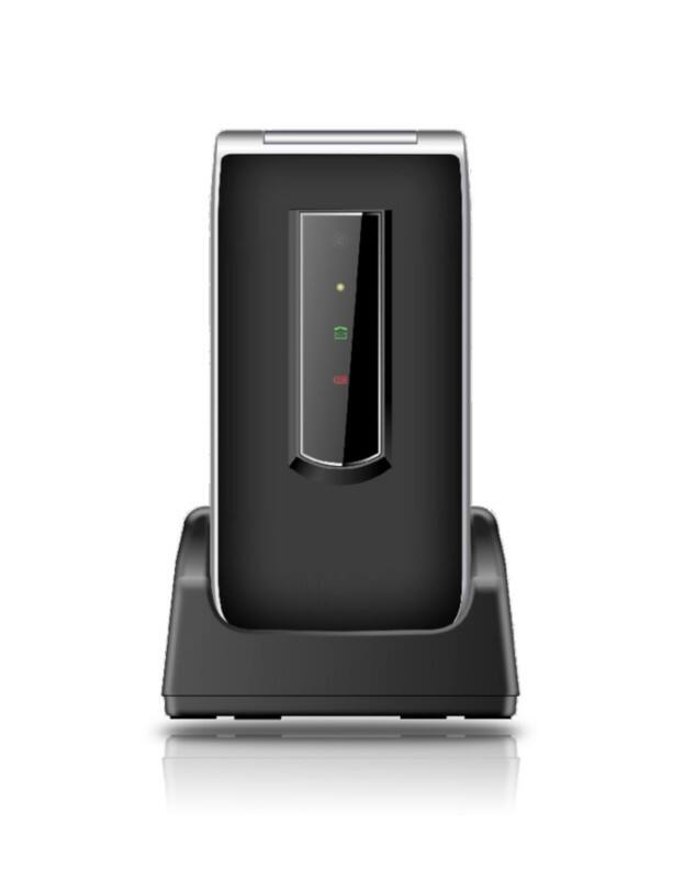 Bea-Fon Silver Line SL495 0,3 Megapixel 6,1 cm (2,4 Zoll) MiniSIM Mobiltelefon Schwarz, Silber
