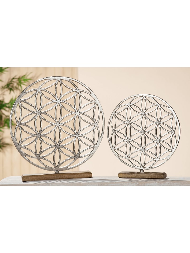 GMD Living Alu Deko Lebensblume in Natur / Silber günstig kaufen 32 cm